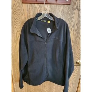 Cabela's Full Zip Fleece Jacket Men's XL Black NWT